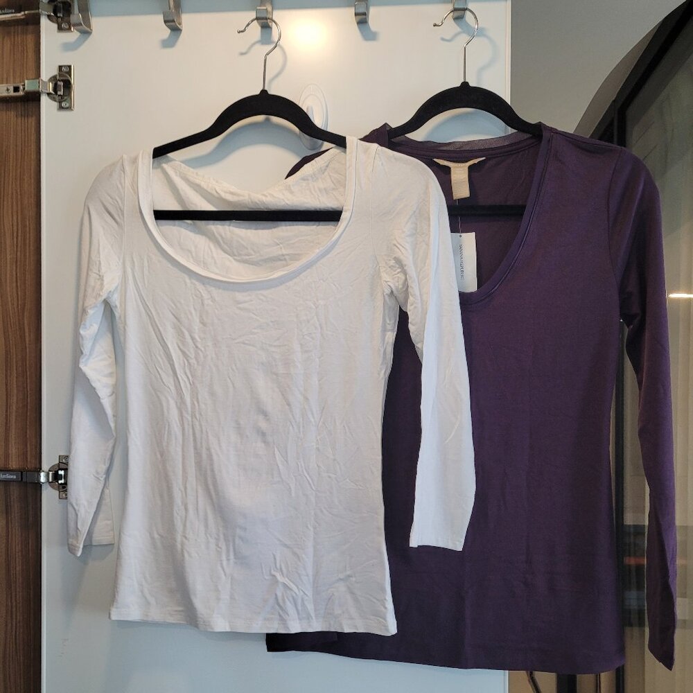Two soft long sleeve tops